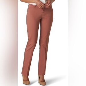 Secretly Shapes Straight Leg Pants Twill Trouser Slightly Curvy Stayshape career